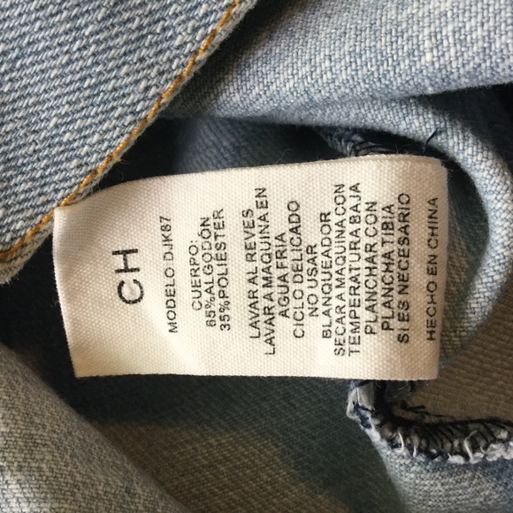 Ci Sono moto style light wash jean jacket - Picture 12 of 13